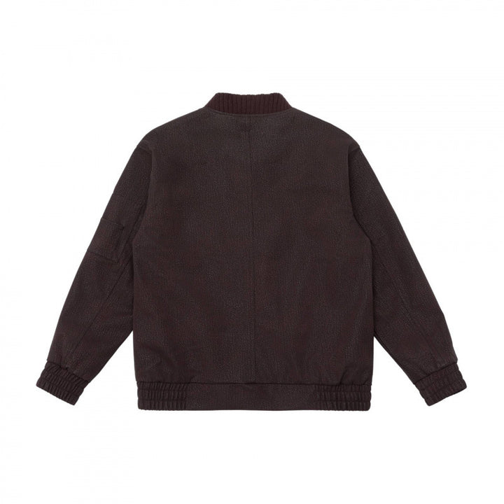 Herren Boxy-Bomberjacke mit strukturiertem Canvas‑Look, geripptem Saum und Ärmeltasche Echo Archiv