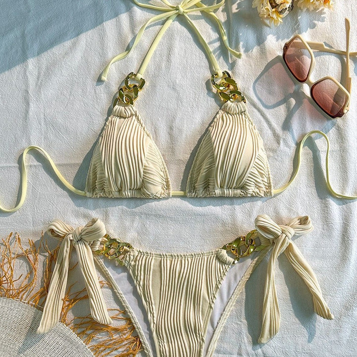 Damen Triangel-Bikini mit raffinierten Kettendetails Echo Archiv