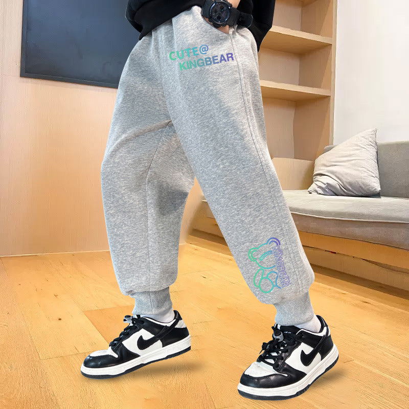 Herren lässige Jogginghose mit buntem Druck Echo Archiv