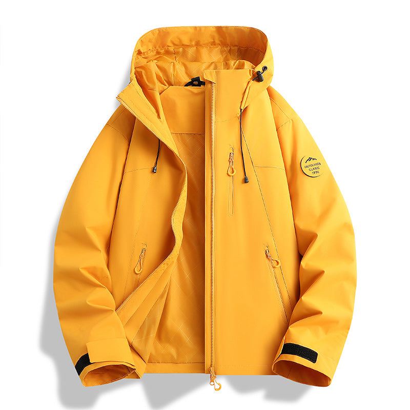 Damen Leichte wasserdichte Kapuzenjacke mit Teddy‑Charm und verdeckten Reißverschlusstaschen Echoarchiv