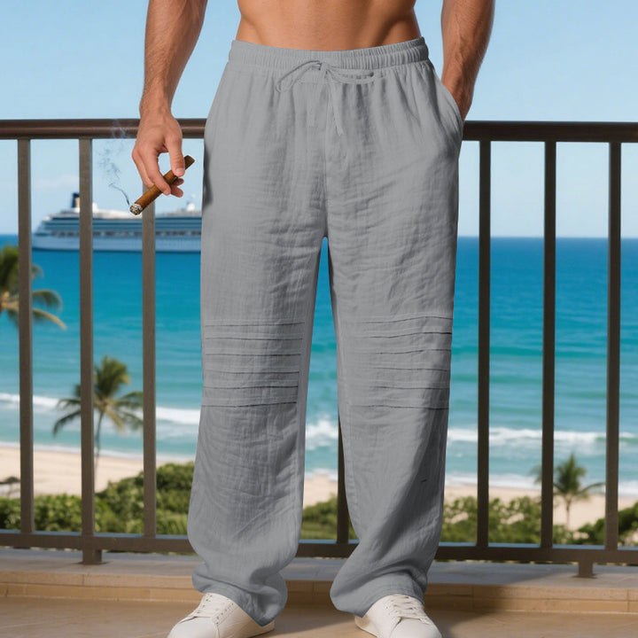 Herren bequeme Strandhose mit elastischem Bund und praktischen Seitentaschen Echoarchiv