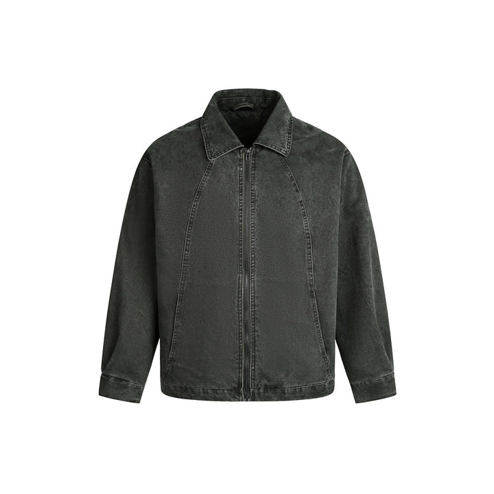 Herren Boxy-Jeansblouson im Vintage-Wash mit Raglannähten Echoarchiv