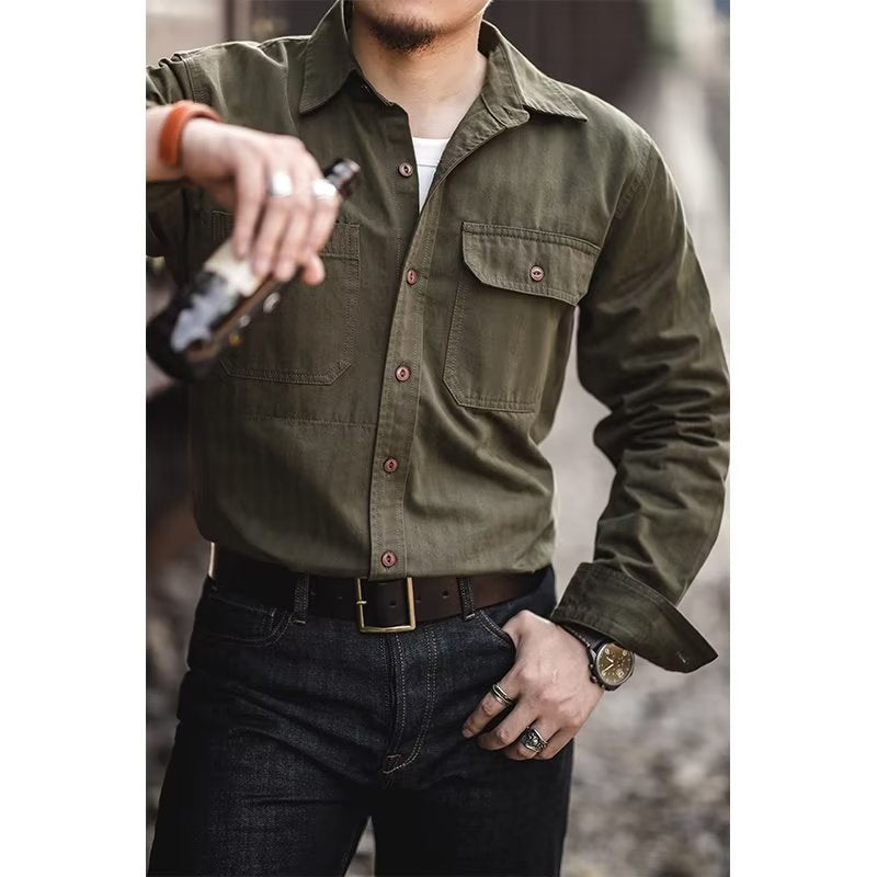 Herren Utility-Shirt mit Brusttaschen Echo Archive