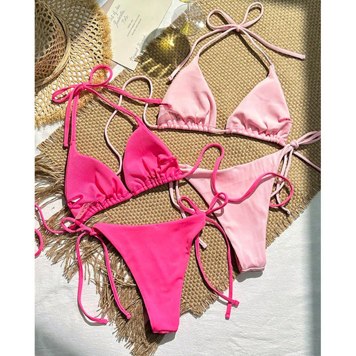 Damen Triangel-Bikini mit bindbaren Schnüren Echo Archiv