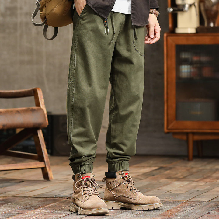 Herren Cargo-Joggerhose mit elastischem Bund und Bündchen Echoarchiv