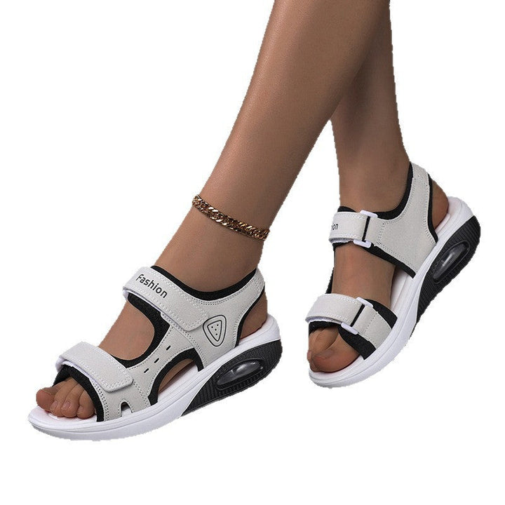 Damen Sportliche Sandalen mit ergonomischer Unterstützung und verstellbarem Klettverschluss Echoarchiv