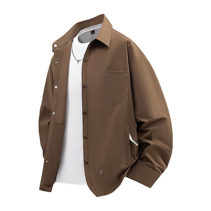 Herren Modische und lässige Overshirt Jacke Echo Archiv