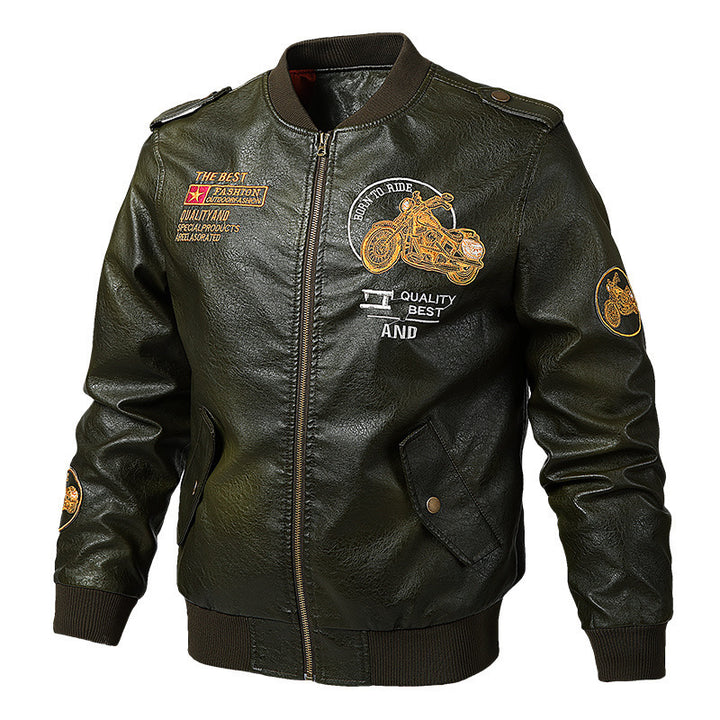 Herren Elegante Bikerjacke Echo Archiv