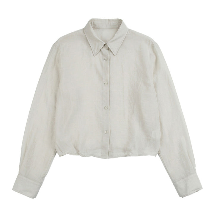 Damen Elegante und leichte Bluse mit Knopfdetails Echo Archiv