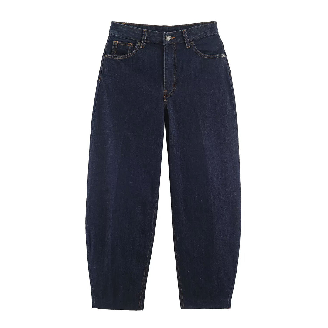 Damen Hochtaillierte Relaxed‑Fit Jeans mit konischem Bein Echo Archiv