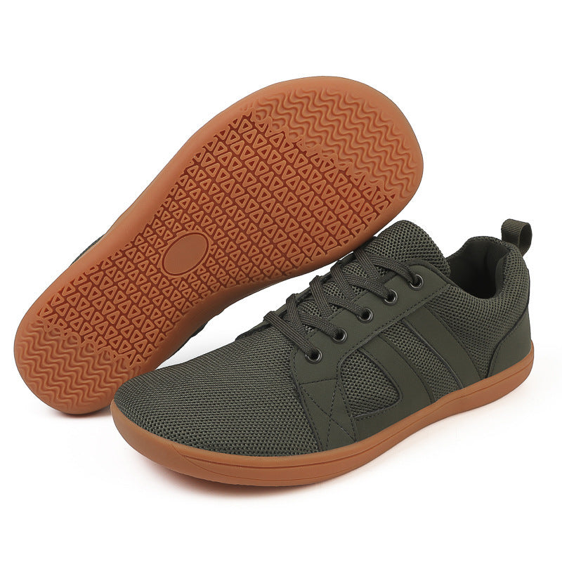 Unisex atmungsaktive Strick-Freizeit-Sneaker mit gepolstertem Fersenkragen und flexibler EVA-Laufsohle – Norré