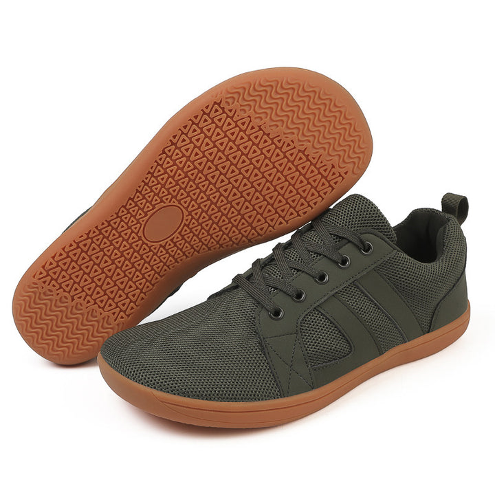 Unisex atmungsaktive Strick-Freizeit-Sneaker mit gepolstertem Fersenkragen und flexibler EVA-Laufsohle – Norré