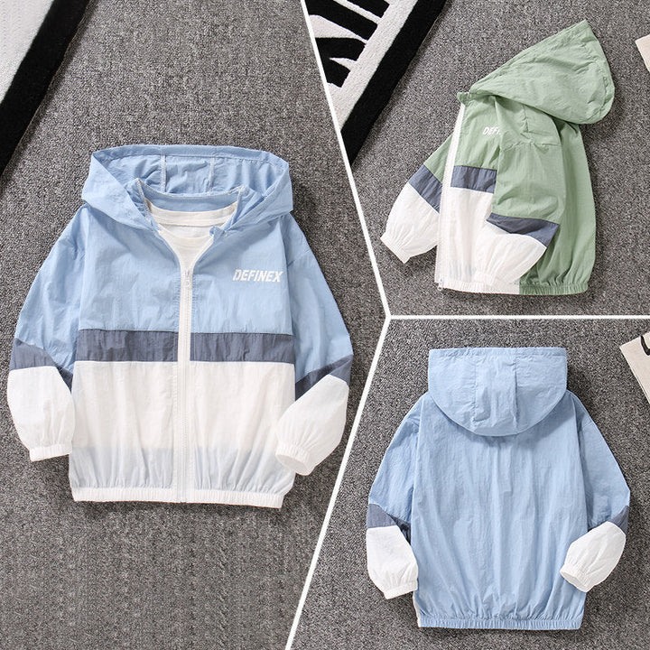 Unisex nan leichte winddichte Kapuzenjacke mit Reißverschluss und elastischen Bündchen  Echo Archiv
