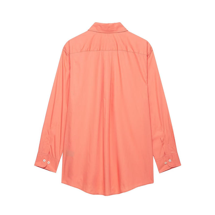 Damen Oversize Hemdbluse im Utility‑Stil mit aufgesetzten Pattentaschen Echo Archiv