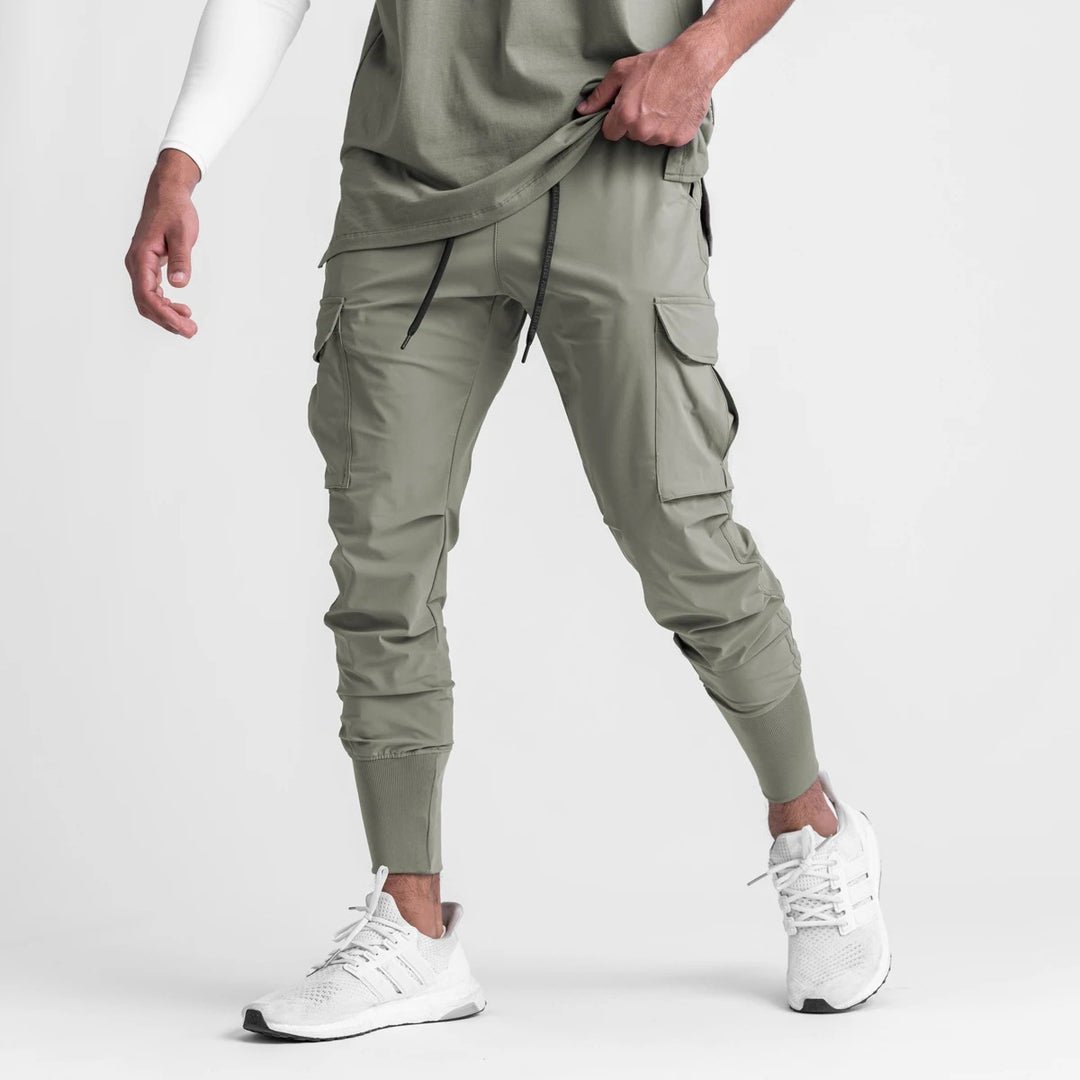 Herren stylische Cargo-Jogginghose mit elastischen Bündchen Echoarchiv