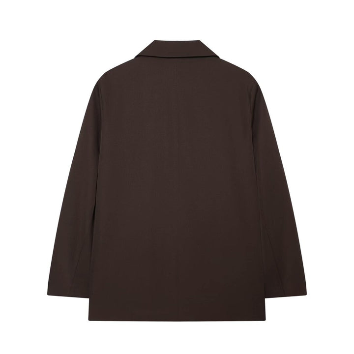 Damen Oversize Doppelreihiger Blazer mit Pattentaschen und weiter Silhouette Echo Archiv