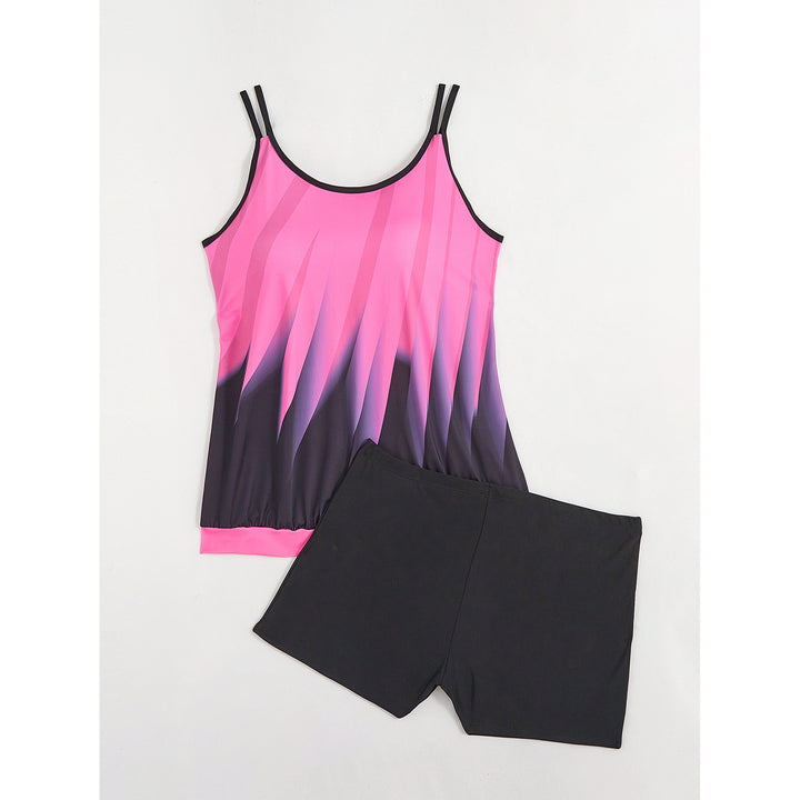Damen Tankini-Set mit komfortablem Oberteil und kürzeren Shorts Echo Archiv