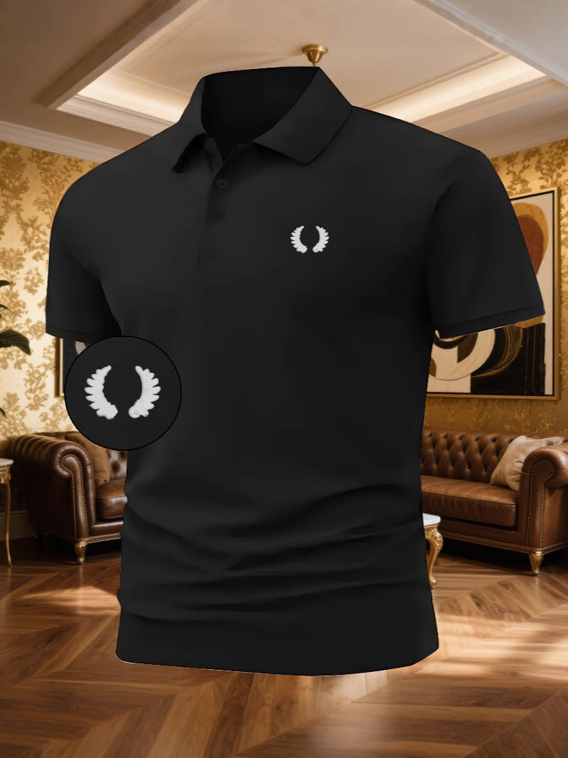 Herren Poloshirt mit klassischem Design und atmungsaktivem Stoff Echoarchiv