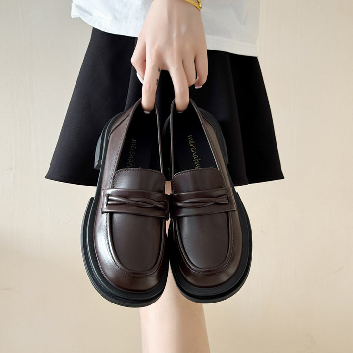 Damen Modische Loafers mit Schleifen Echo Archiv