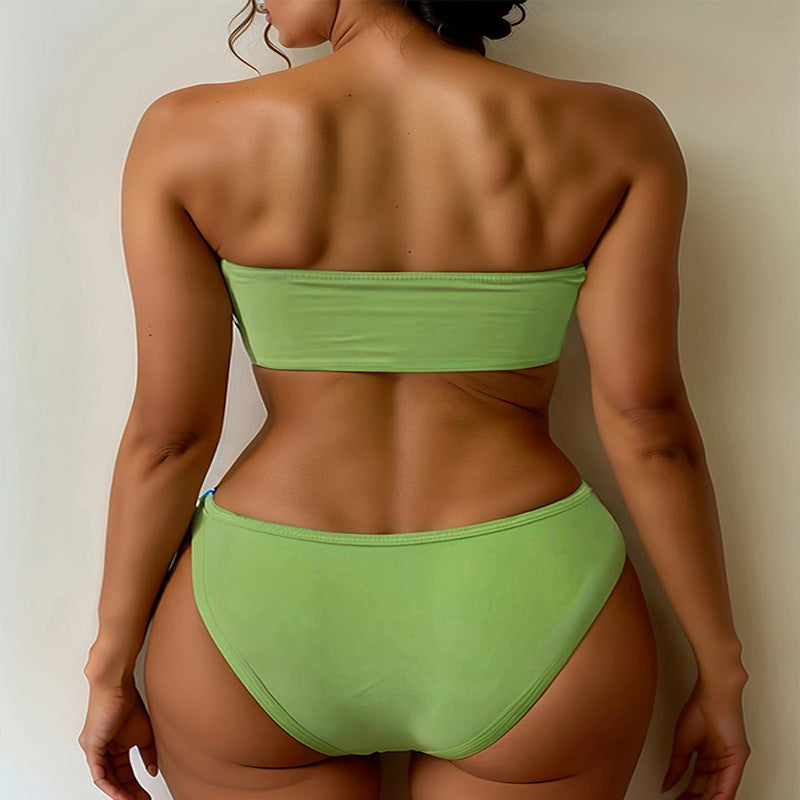 Damen Bandeau-Bikini mit verstellbarem Bindeband Echo Archiv