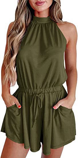 Damen Jumpsuit mit hohem Kragen und tailliertem Schnitt Echo Archiv