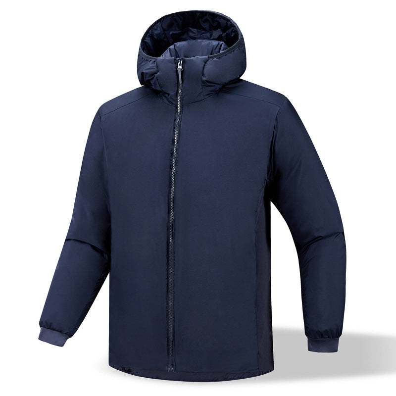 Herren isolierende Übergangsjacke mit anpassbarer Kapuze und elastischen Ärmelbündchen Echoarchiv