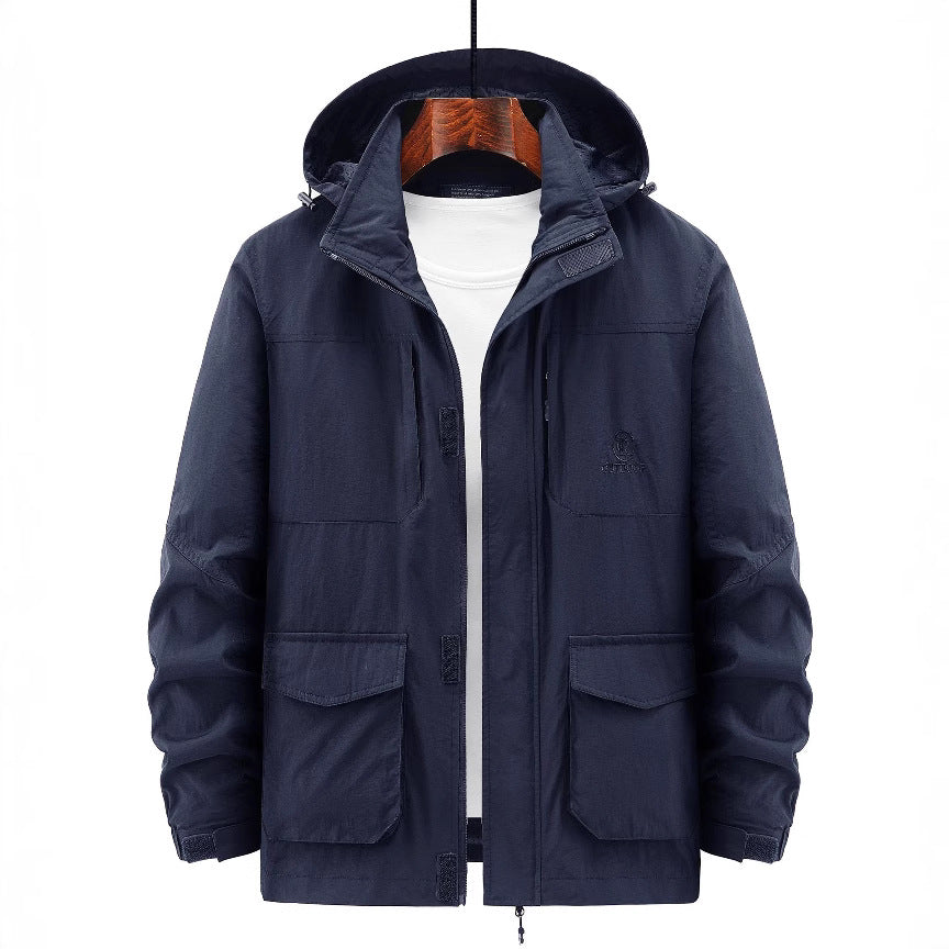 Herren Robuste Wetterjacke mit praktischen Taschen Echo Archiv