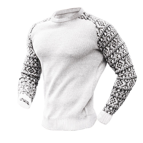 Herren Strickpullover mit grafischem Muster Echoarchiv