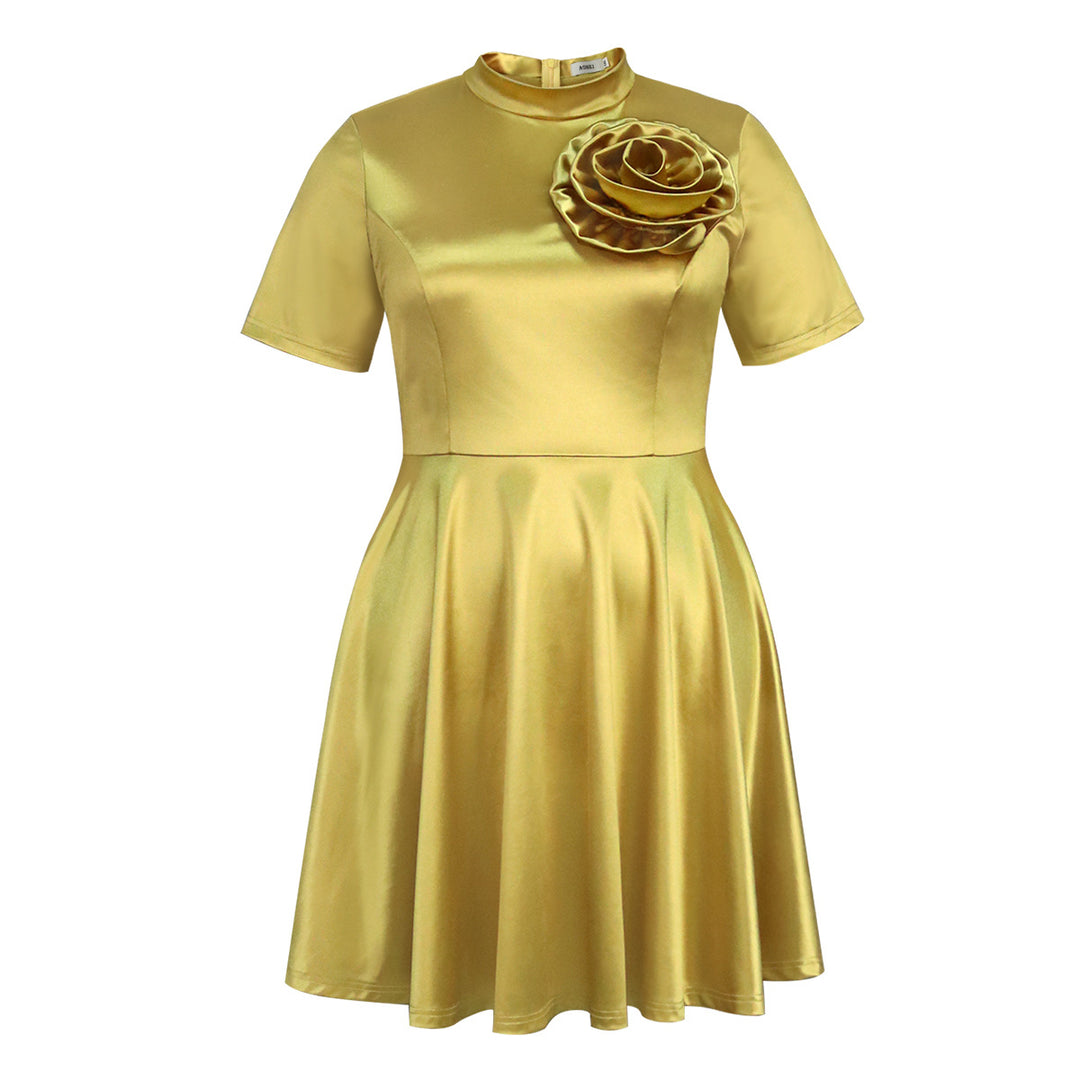 Damen Elegantes Kleid mit Blumendekor Echo Archiv