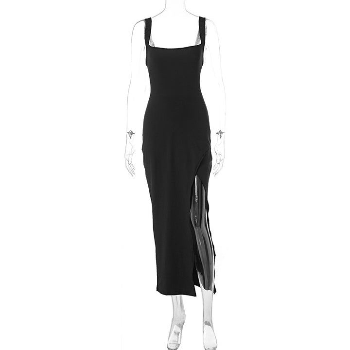 Damen Elegantes Maxikleid mit figurbetonendem Schnitt und seitlichem Schlitz Echo Archiv
