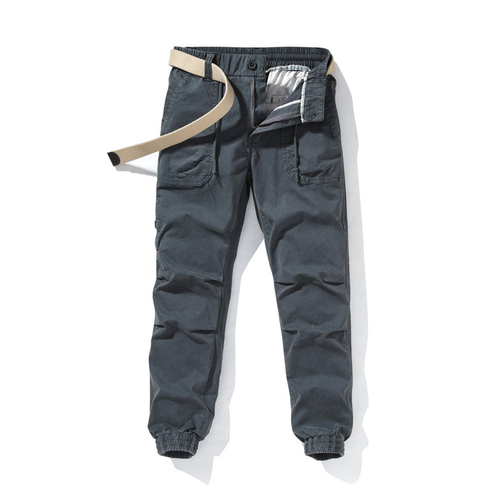 Herren bequeme Utility-Hose mit flexiblem Bund und multifunktionalen Taschen Echoarchiv