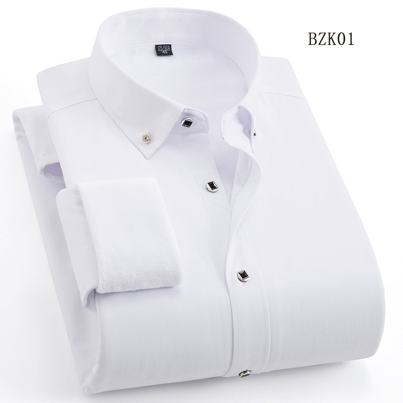 Herren Gefüttertes Businesshemd mit Thermofleece‑Innenseite und Button‑Down‑Kragen Echo Archiv