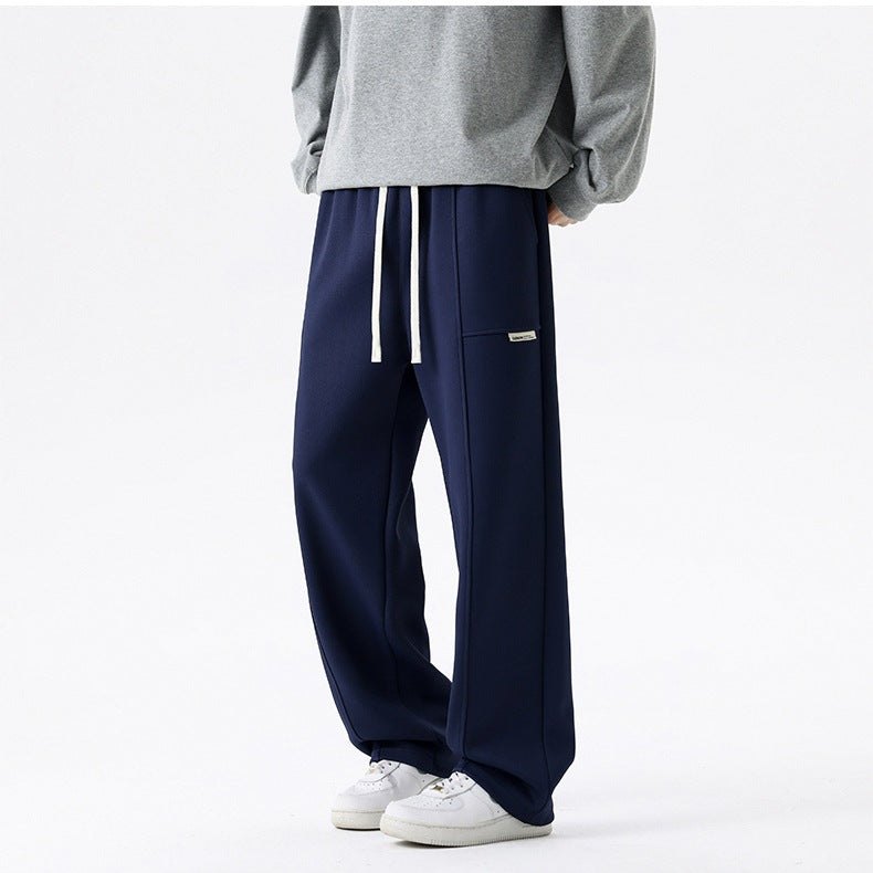 Herren Weite Relax-Jogginghose mit Tunnelzug, Multifunktionstasche & geradem Bein Echoarchiv
