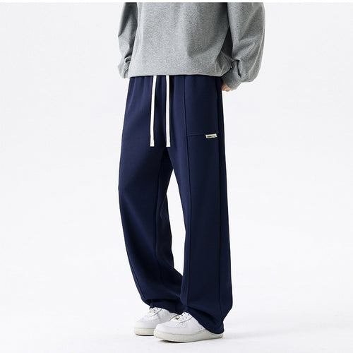 Herren Weite Relax-Jogginghose mit Tunnelzug, Multifunktionstasche & geradem Bein Echoarchiv