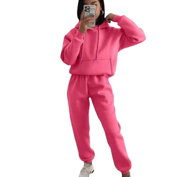 Damen nan kuscheliger Oversize-Kapuzenpullover und Highwaist-Jogginghose Set Echo Archiv