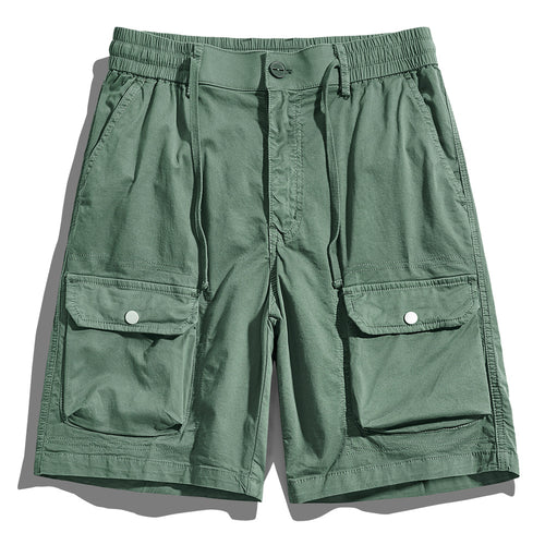 Herren Cargo-Shorts mit elastischem Bund und multifunktionalen Taschen Echoarchiv 1758210123