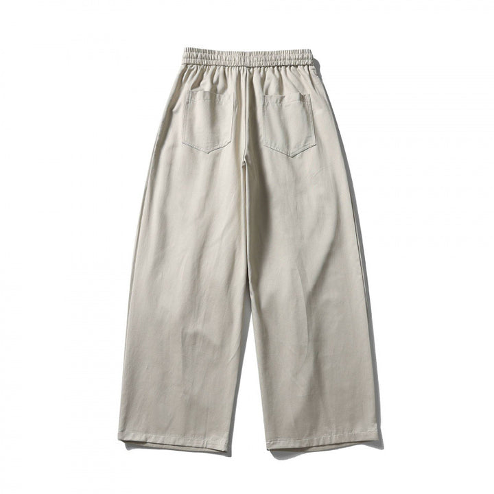 [Unisex] Weite Leinenmix-Hose mit elastischem Bund und Tunnelzug Echo Archiv