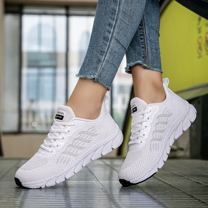 Damen nan nahtlose Strick-Laufschuhe mit viskoelastischem Komfort-Fußbett und segmentierter Flexlaufsohle Echo Archiv