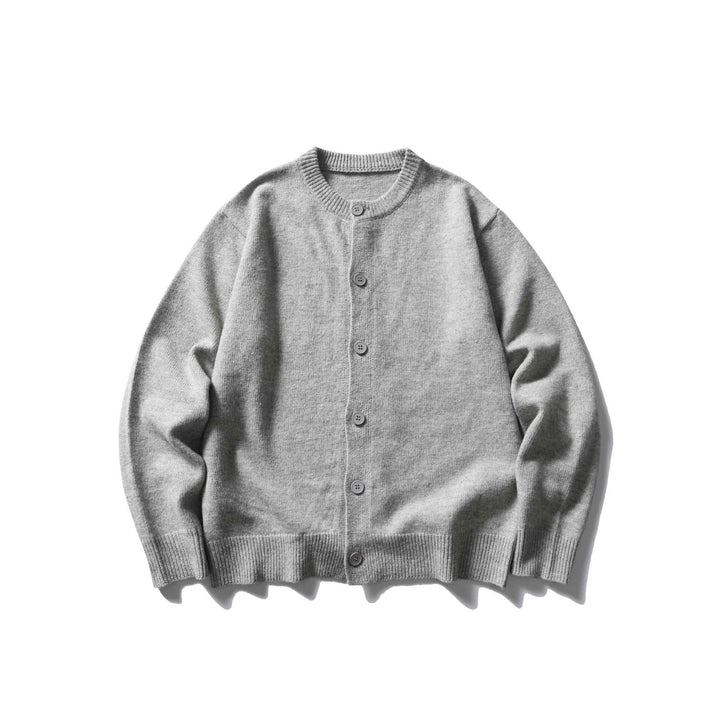 Damen Feinstrick-Cardigan mit Rundhalsausschnitt, durchgehender Knopfleiste und breiten Rippbündchen Echoarchiv