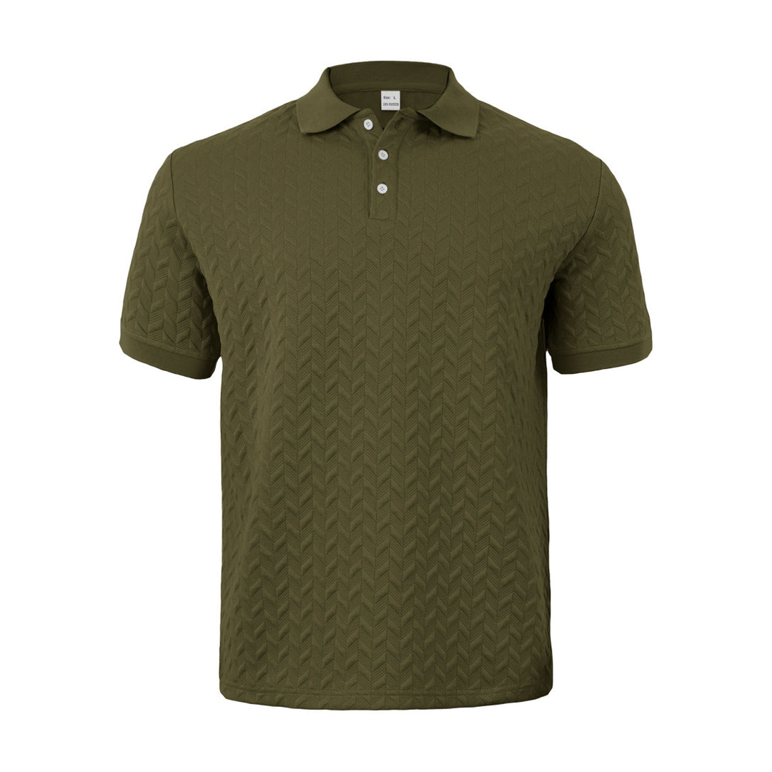 Herren Polohemd mit strukturiertem Design Echoarchiv
