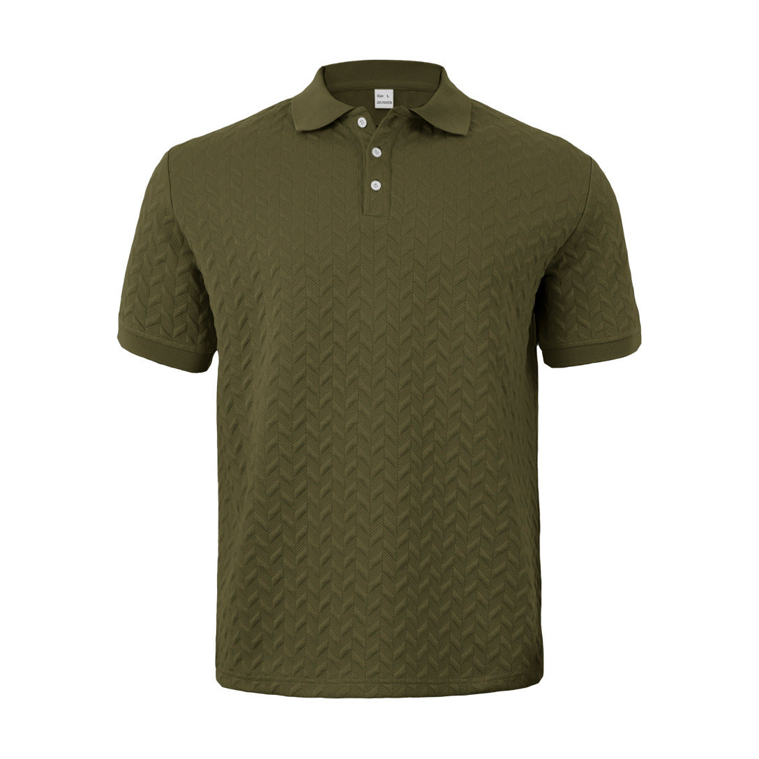 Herren Polohemd mit strukturiertem Design – Cavello