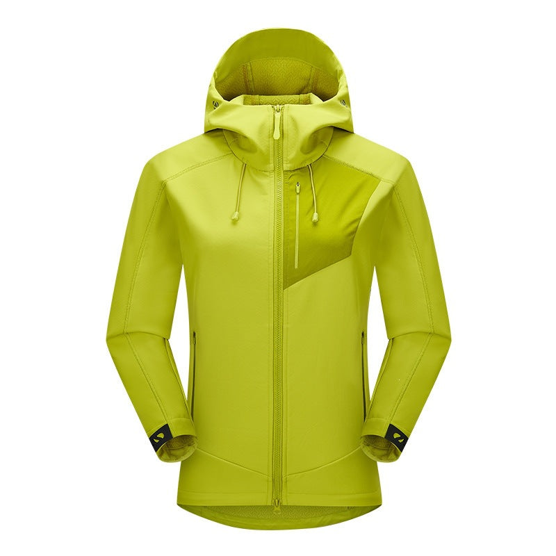Herren Softshell-Trekkingjacke mit Kapuze atmungsaktiv winddicht dehnbar Echoarchiv