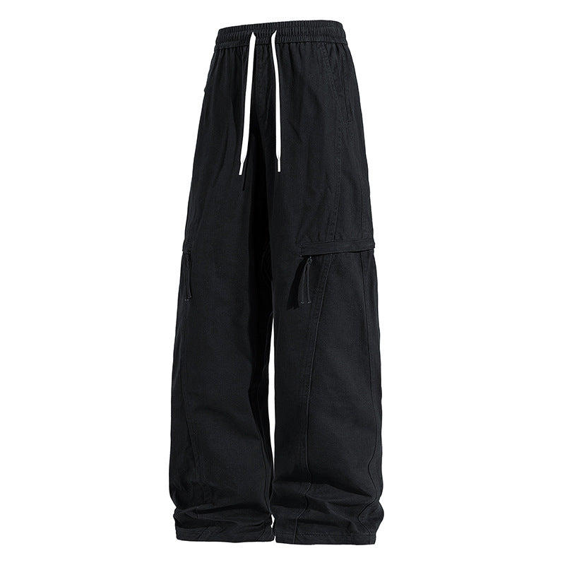 Herren Weite Cargo-Jogginghose im Baggy‑Schnitt mit Kordelbund & Mehrfachtaschen Echoarchiv