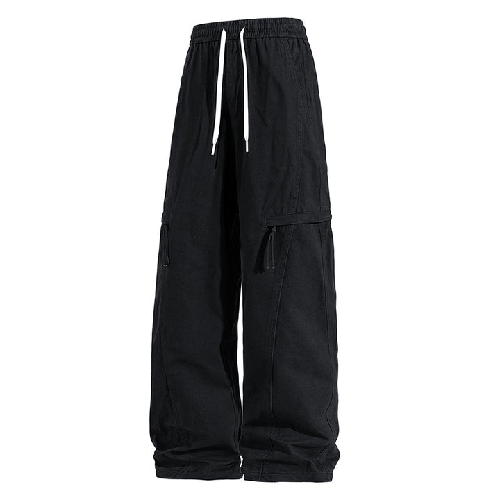 Herren Weite Cargo-Jogginghose im Baggy‑Schnitt mit Kordelbund & Mehrfachtaschen Echoarchiv