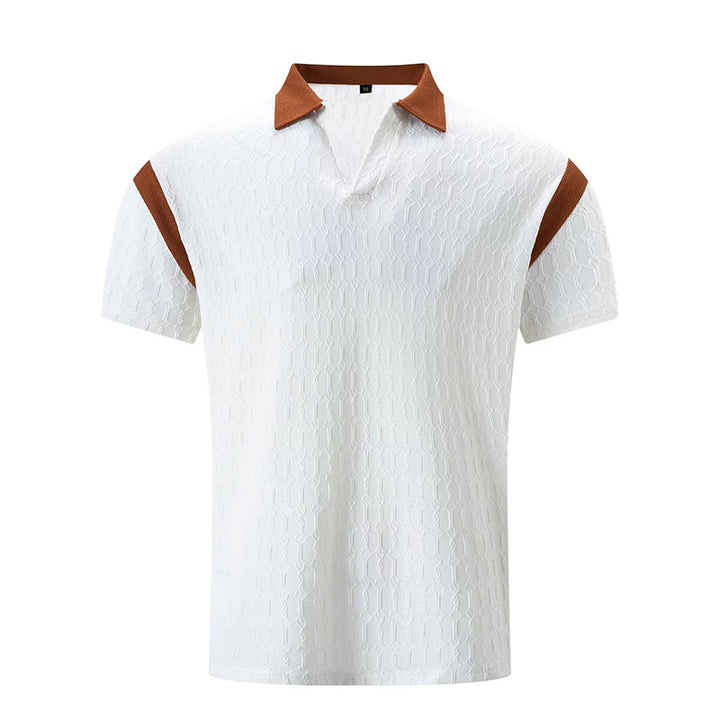 Herren Kurzarm Poloshirt mit strukturiertem Kragen und sportlichem Design Echoarchiv