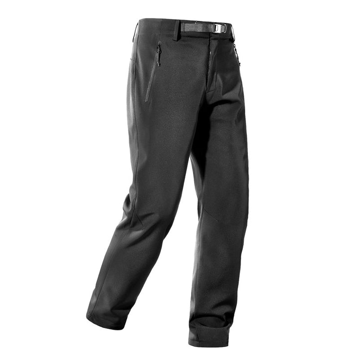 Herren Softshell-Outdoorhose mit engem Tapered‑Schnitt, integriertem Gürtel & Reißverschlusstaschen Echoarchiv