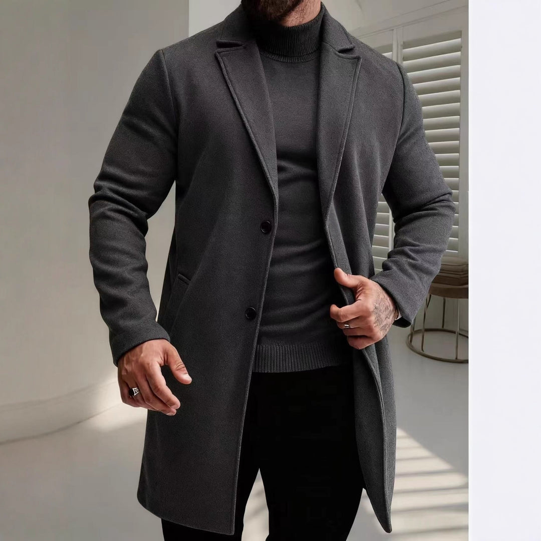 Herren eleganter Wollmantel Echoarchiv