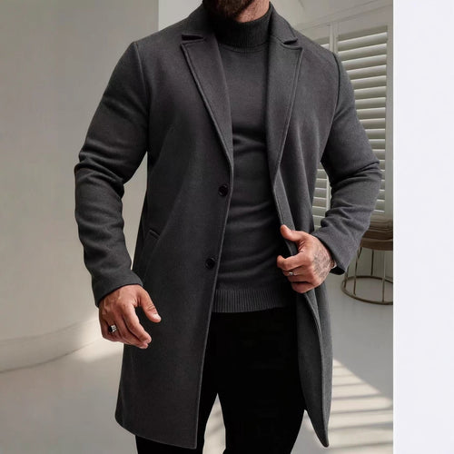 Herren eleganter Wollmantel Echoarchiv