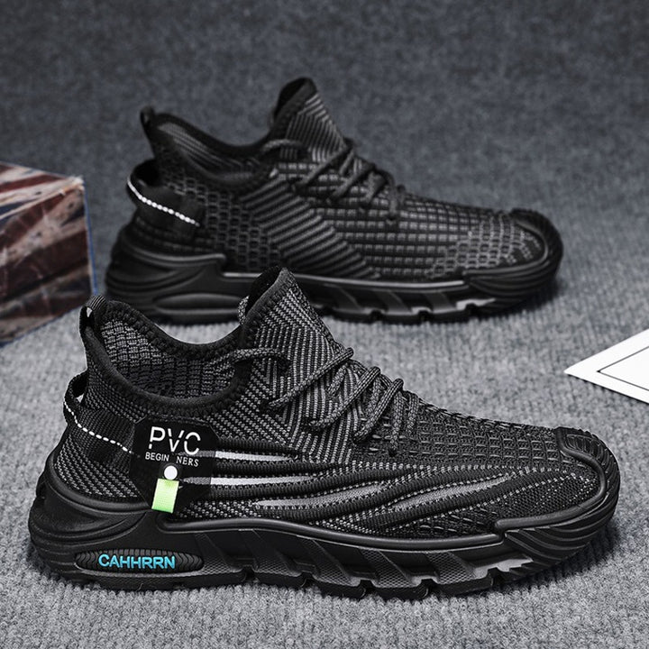 Herren leichte gestrickte Trail‑Sneaker mit sockenähnlichem Einstieg und stoßdämpfender Profilsohle Echo Archiv