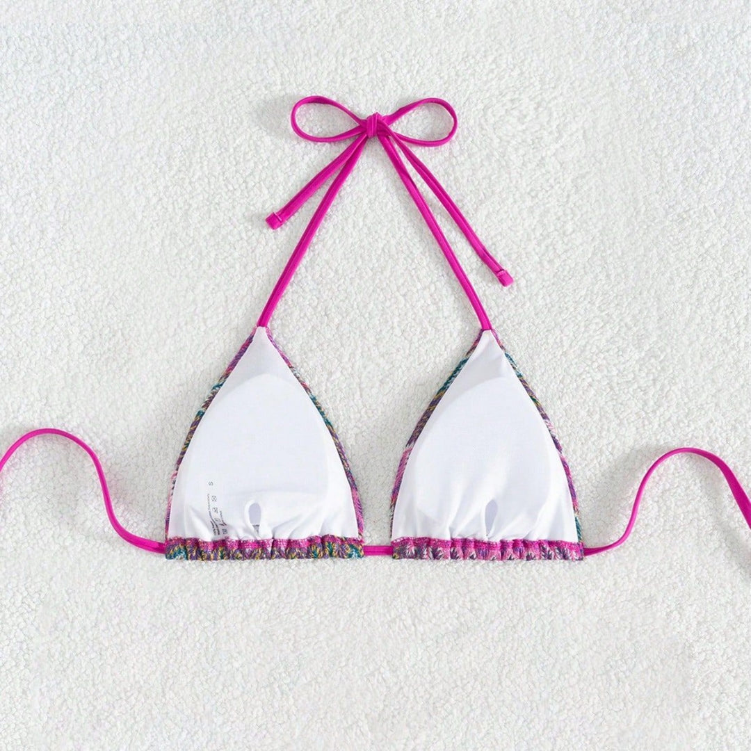 Damen Bikiniunterteil mit verstellbaren Seitenschnürungen Echo Archiv
